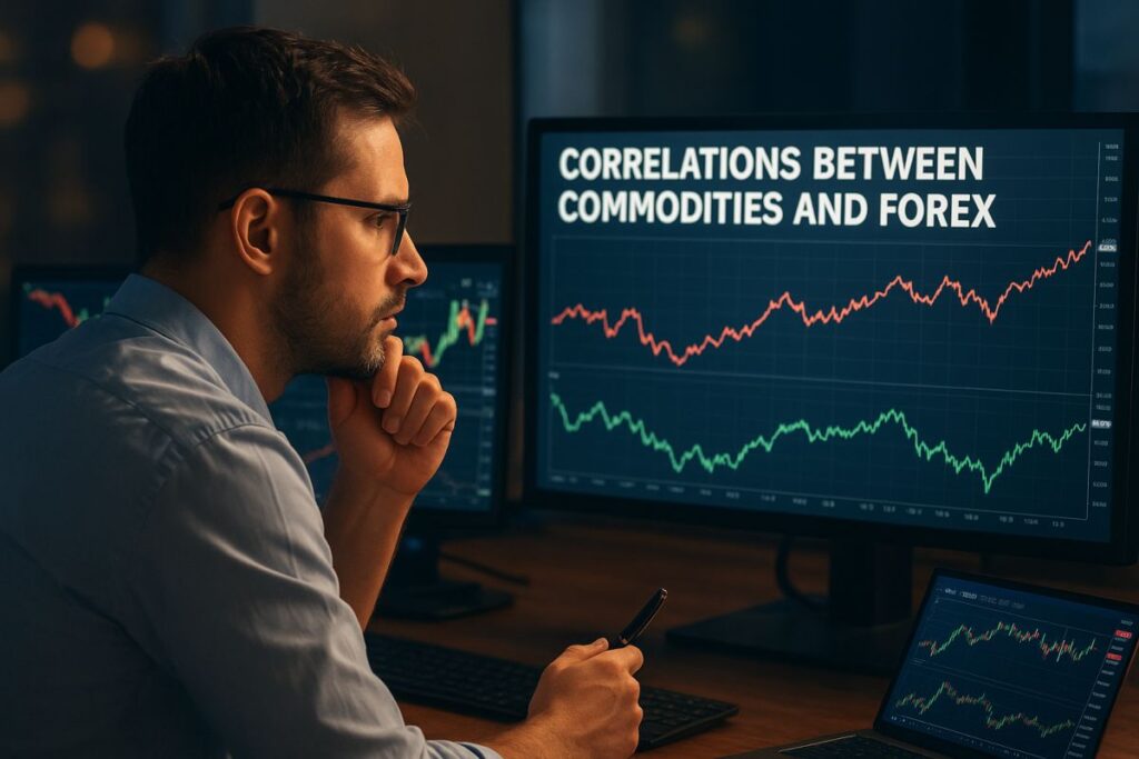 trader che esamina grafici