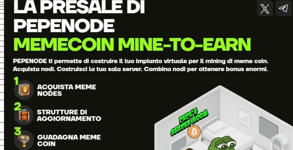pepenode, pepe, pepe coin, crypto, criptovalute, cripto, meme coin