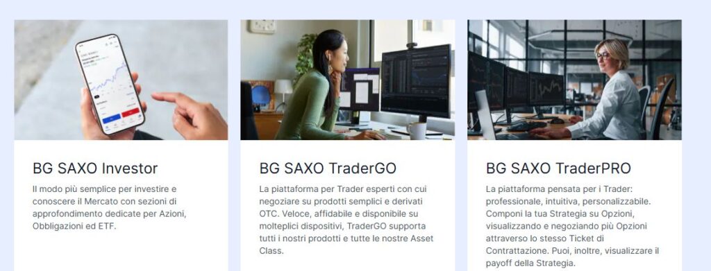 piattaforme di BG SAXO