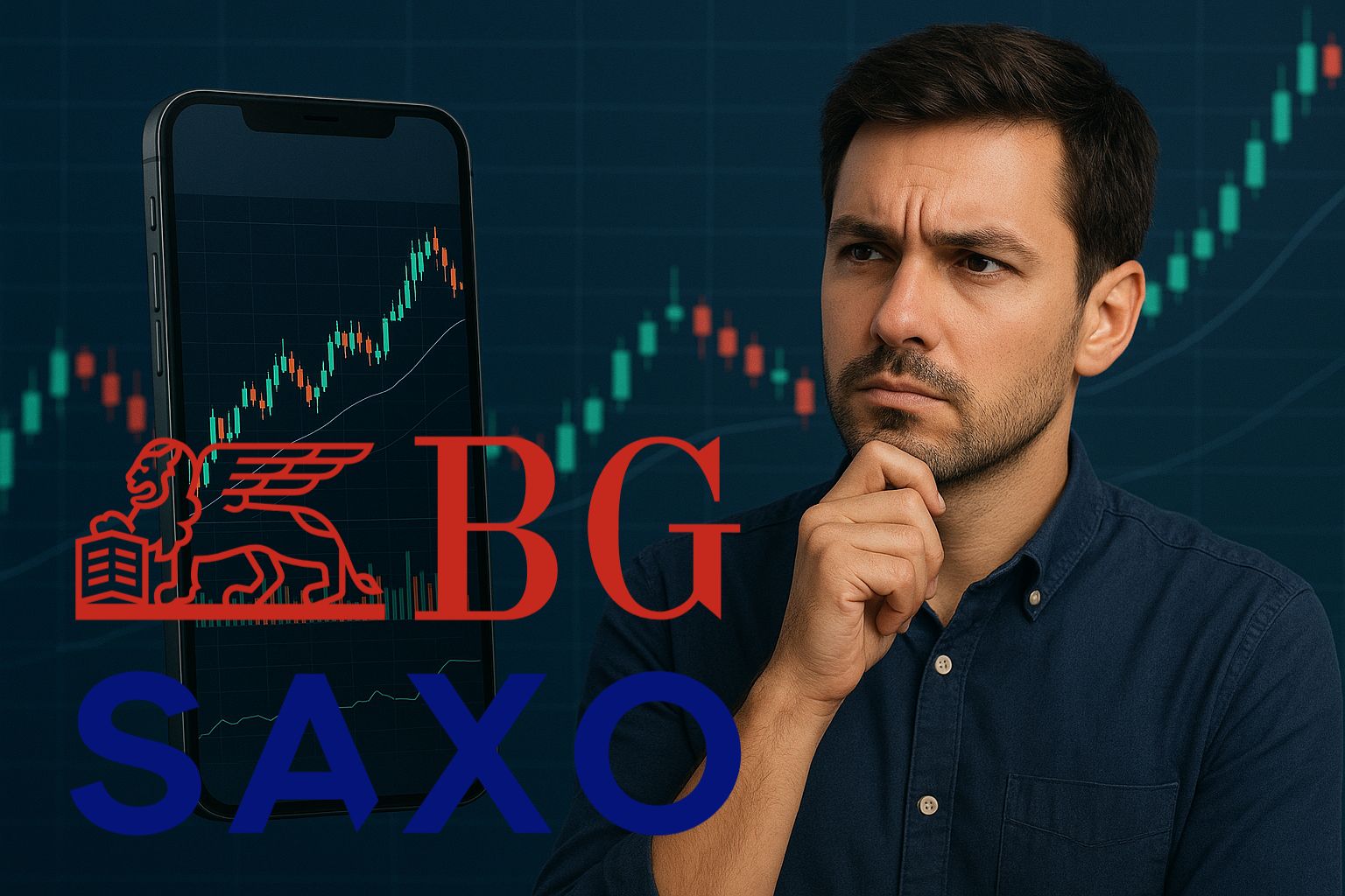 trader che analizza BG SAXO