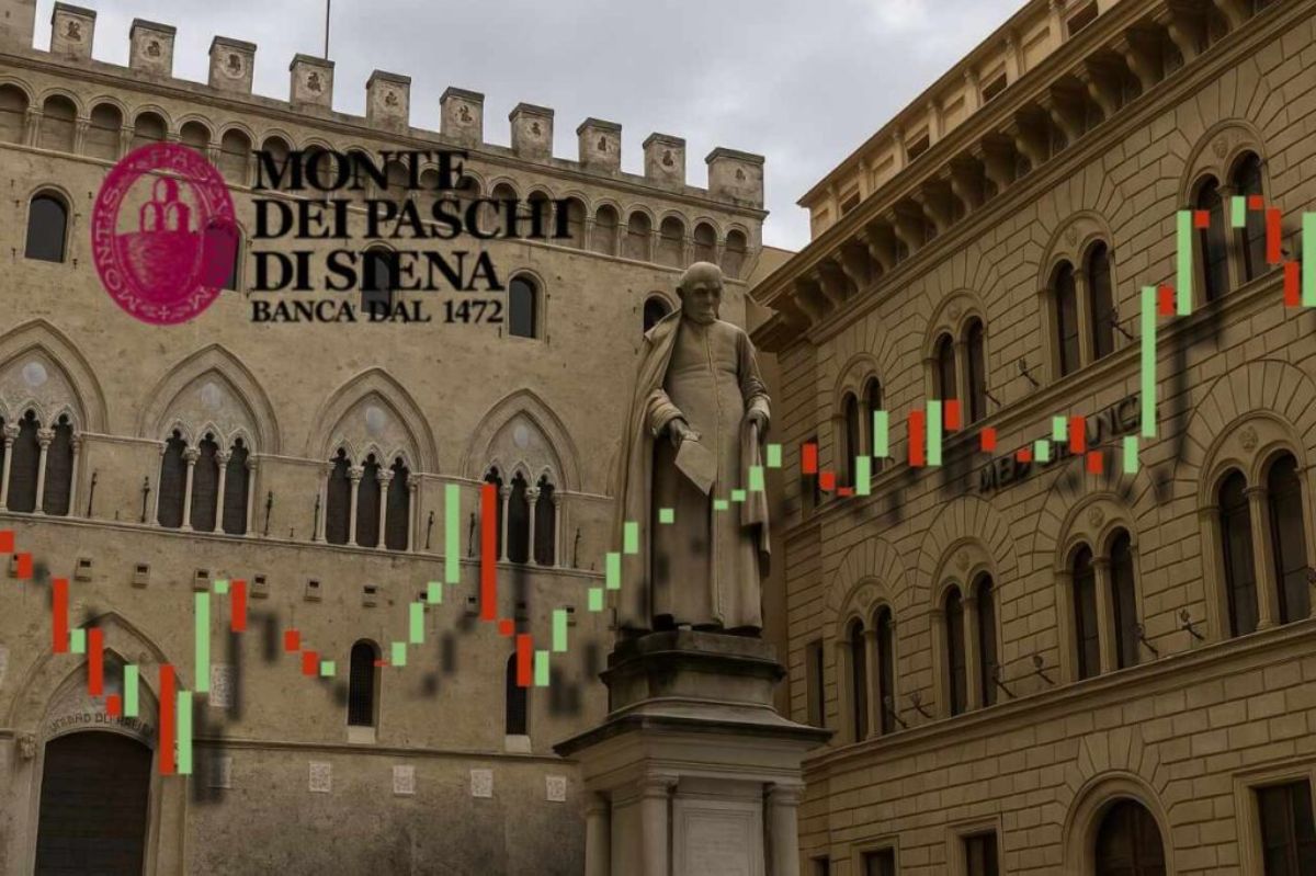 piazza Rocca Salimbeni sede di MPS