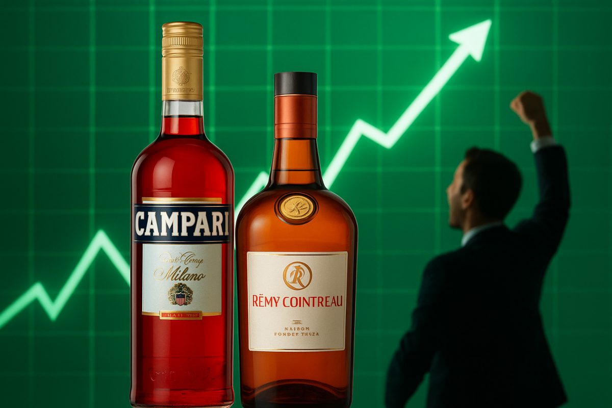 bottiglie di campari e remy cointreau