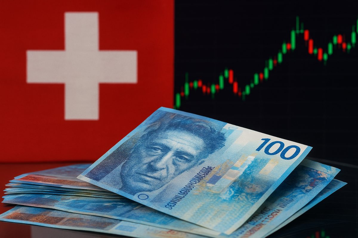 bandiera della Svizzera e franchi