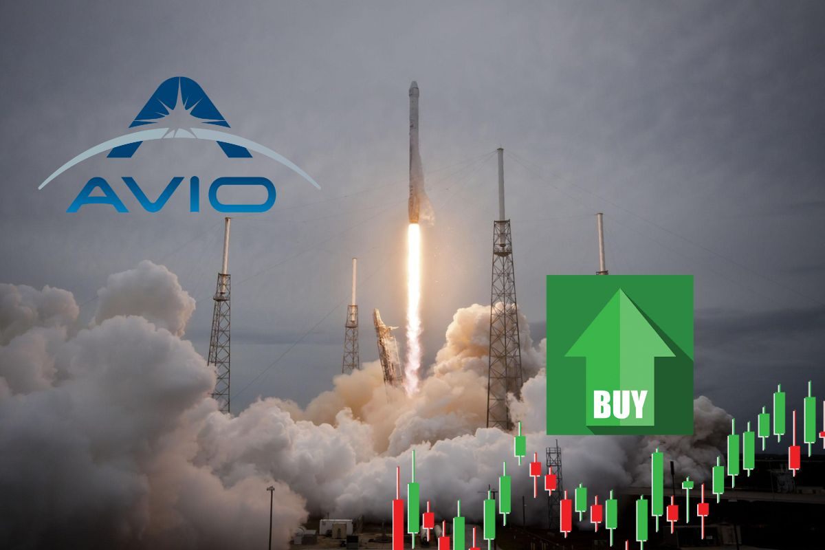 razzo con logo AVIO e tasto buy