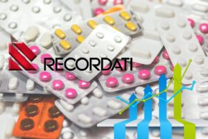 farmaci e logo di Recordati