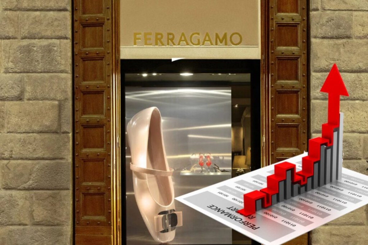 negozio con logo di Ferragamo