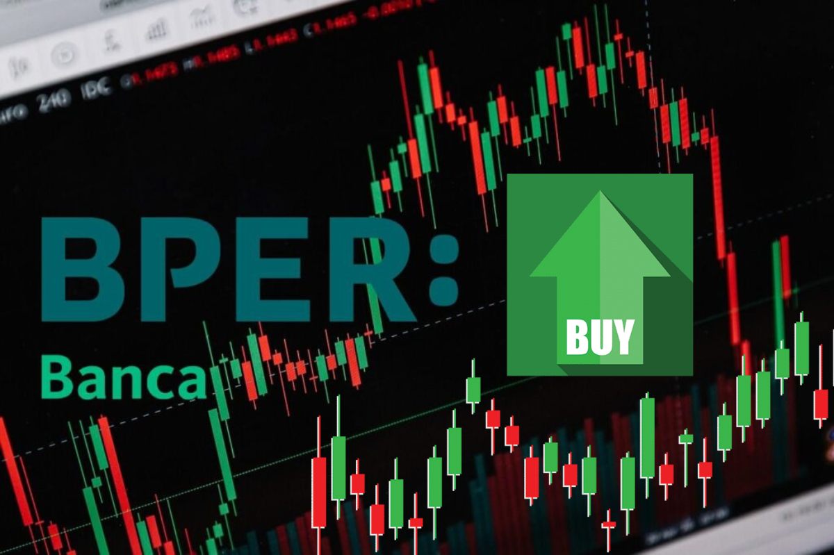 grafico a candele e logo BPER