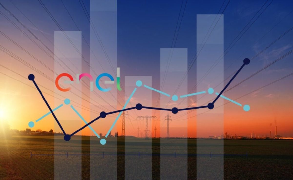 tralicci e logo di Enel