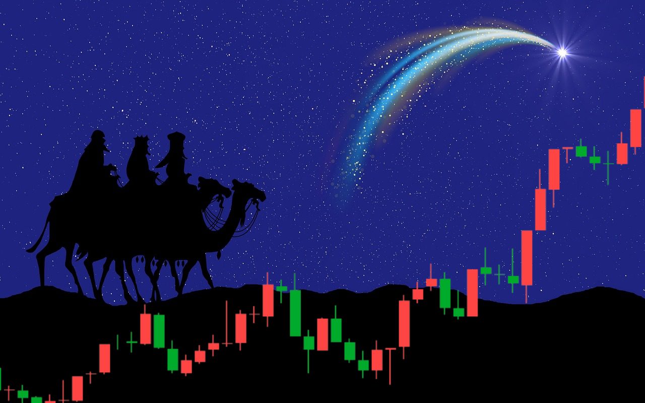 Re magi e grafico a candele