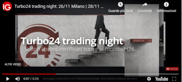 IG Turbo24 Trading Night: roadshow sul trading con i certificati Turbo24 ...