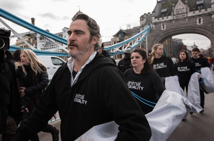 Joaquin Phoenix insieme ad Animal Equality contro gli allevamenti intensivi Joaquin Phoenix insieme ad Animal Equality contro gli allevamenti intensivi