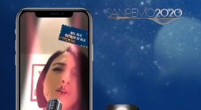 Su Instagram il filtro per il Festival di Sanremo. Su Instagram il filtro per il Festival di Sanremo.