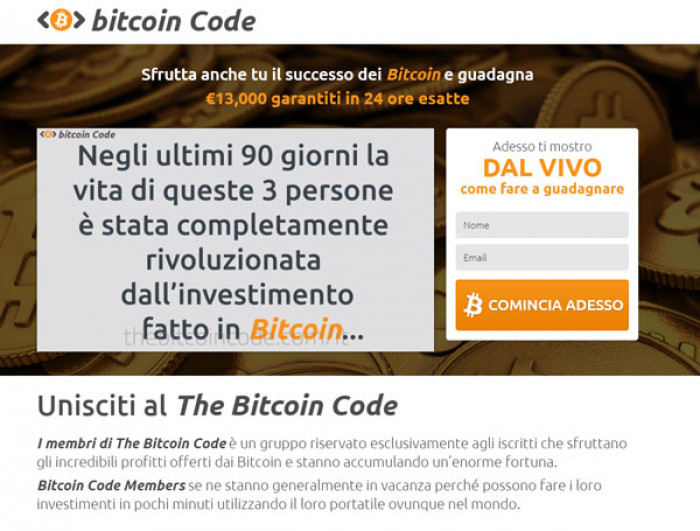 Bitcoin Code: truffa o funziona davvero? Opinioni, recensioni e alternative sicure Bitcoin Code: truffa o funziona davvero? Opinioni, recensioni e alternative sicure