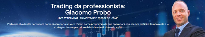 Trading online: IG Italia presenta evento Trading da Professionista con Giacomo Probo Trading online: IG Italia presenta evento Trading da Professionista con Giacomo Probo