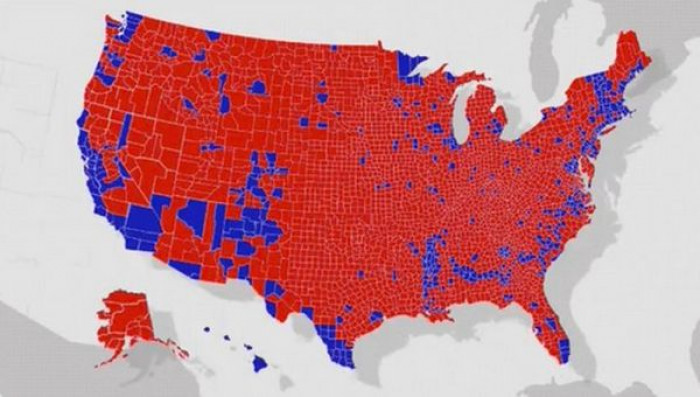 Biden ha vinto solo nel 16% delle Contee, il dato 'insolito' sottolineato dai sostenitori di Trump Biden ha vinto solo nel 16% delle Contee, il dato 'insolito' sottolineato dai sostenitori di Trump