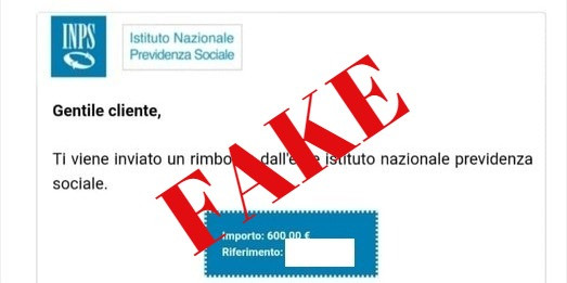Truffa finta mail dell'INPS: occhio, sottrae i dati bancari Truffa finta mail dell'INPS: occhio, sottrae i dati bancari