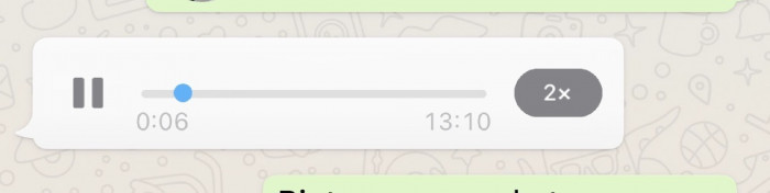 WhatsApp: arrivano i messaggi vocali velocizzati a 2X WhatsApp: arrivano i messaggi vocali velocizzati a 2X