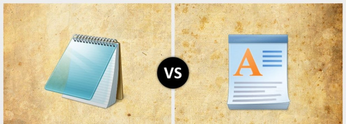 WordPad VS NotePad WordPad VS NotePad