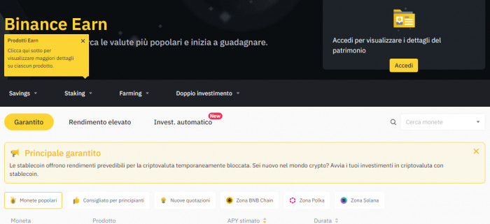 Binance Earn: come si usa e come puoi guadagnare vere rendite Binance Earn: come si usa e come puoi guadagnare vere rendite
