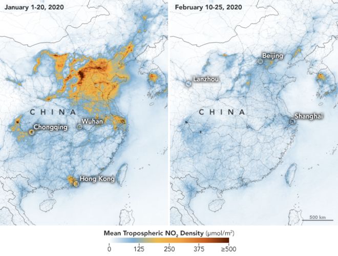 Coronavirus inquinamento CINA 1