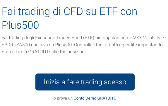 Etf su Plus500