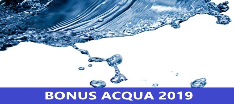 bonus Acqua 2019